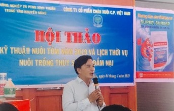 Ninh Thuận: Hội thảo kỹ thuật nuôi tôm và phổ biến lịch thời vụ NTTS