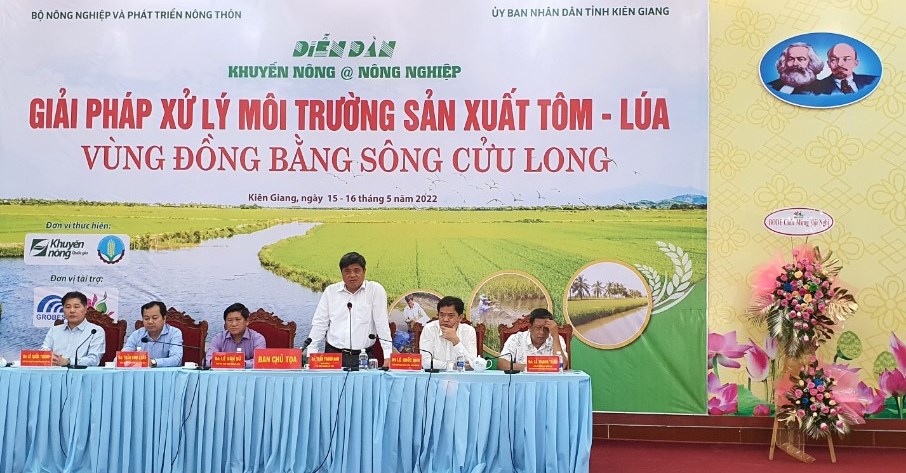 Kiên Giang: Diễn đàn Khuyến nông @ Nông nghiệp: “Giải pháp xử lý môi trường sản xuất tôm – lúa vùng đồng bằng sông Cửu Long”