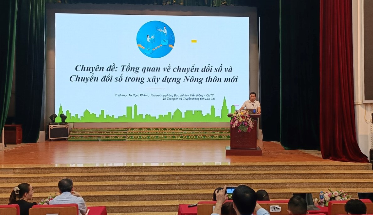 Lào Cai Tập huấn công tác chuyển đổi số trong nông nghiệp gắn với xây dựng nông thôn mới