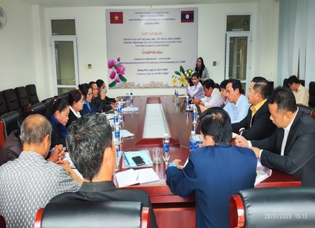 Quảng Nam Tập huấn chuyển giao tiến bộ KHKT nông nghiệp cho đoàn cán bộ kỹ thuật Lào