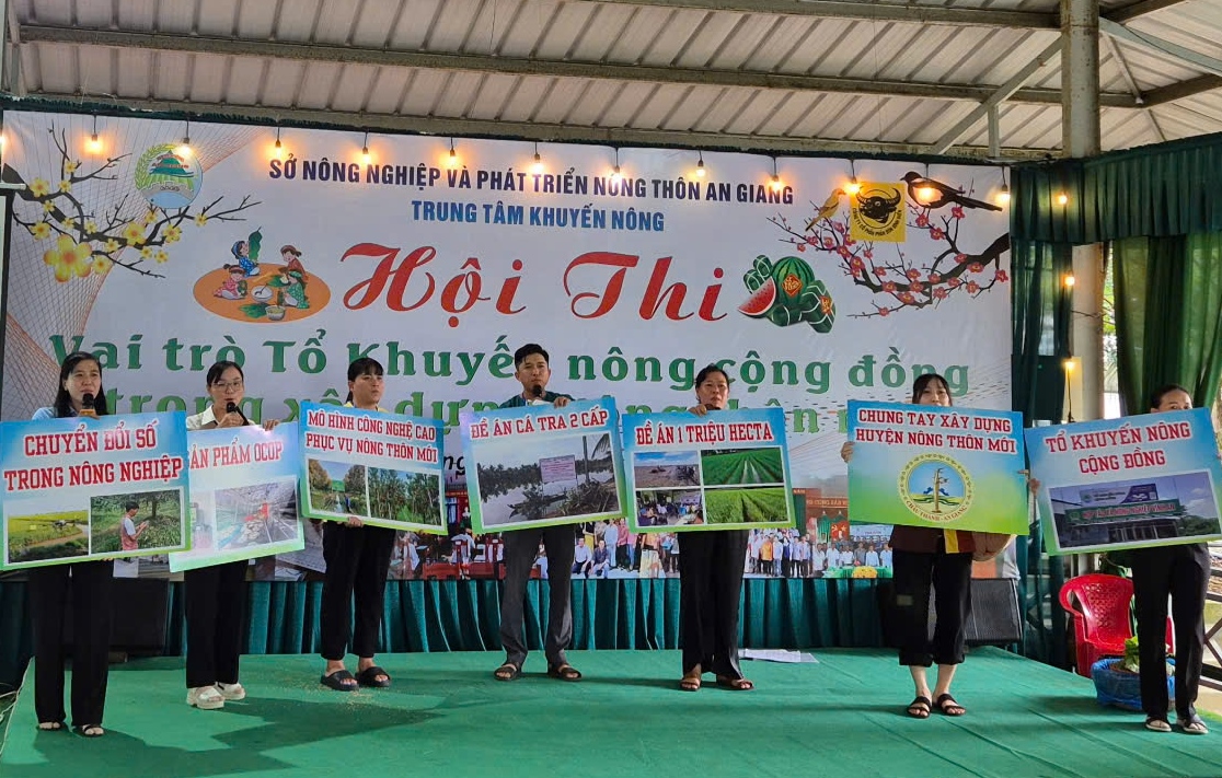 An Giang Hội thi Vai trò Tổ Khuyến nông cộng đồng trong xây dựng Nông thôn mới