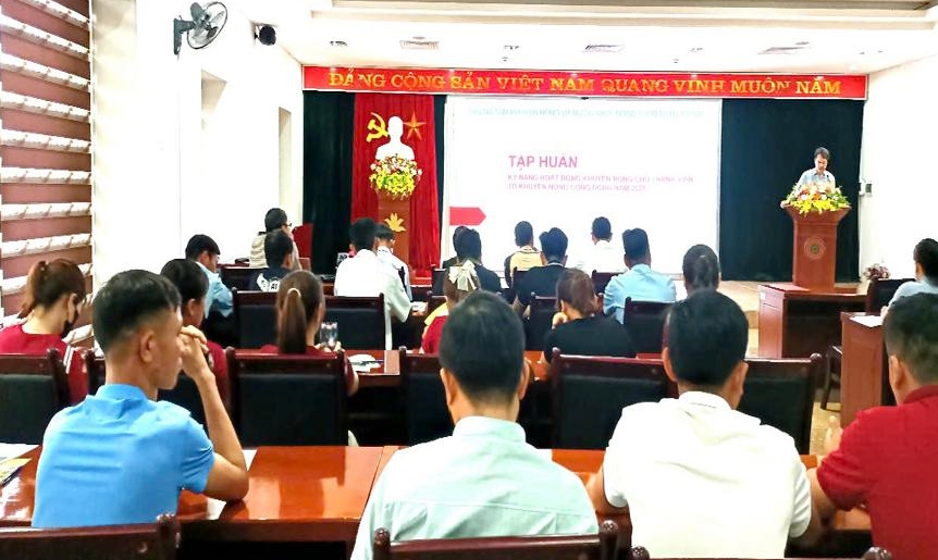 Lào Cai Tập huấn kỹ năng hoạt động khuyến nông cho thành viên Tổ Khuyến nông cộng đồng