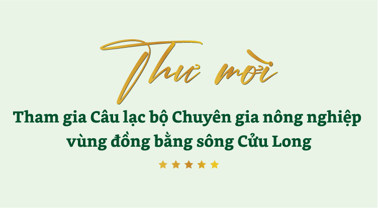 Công văn 848 KNQG-TH mời tham gia Câu lạc bộ chuyên gia nông nghiệp vùng ĐBSCL
