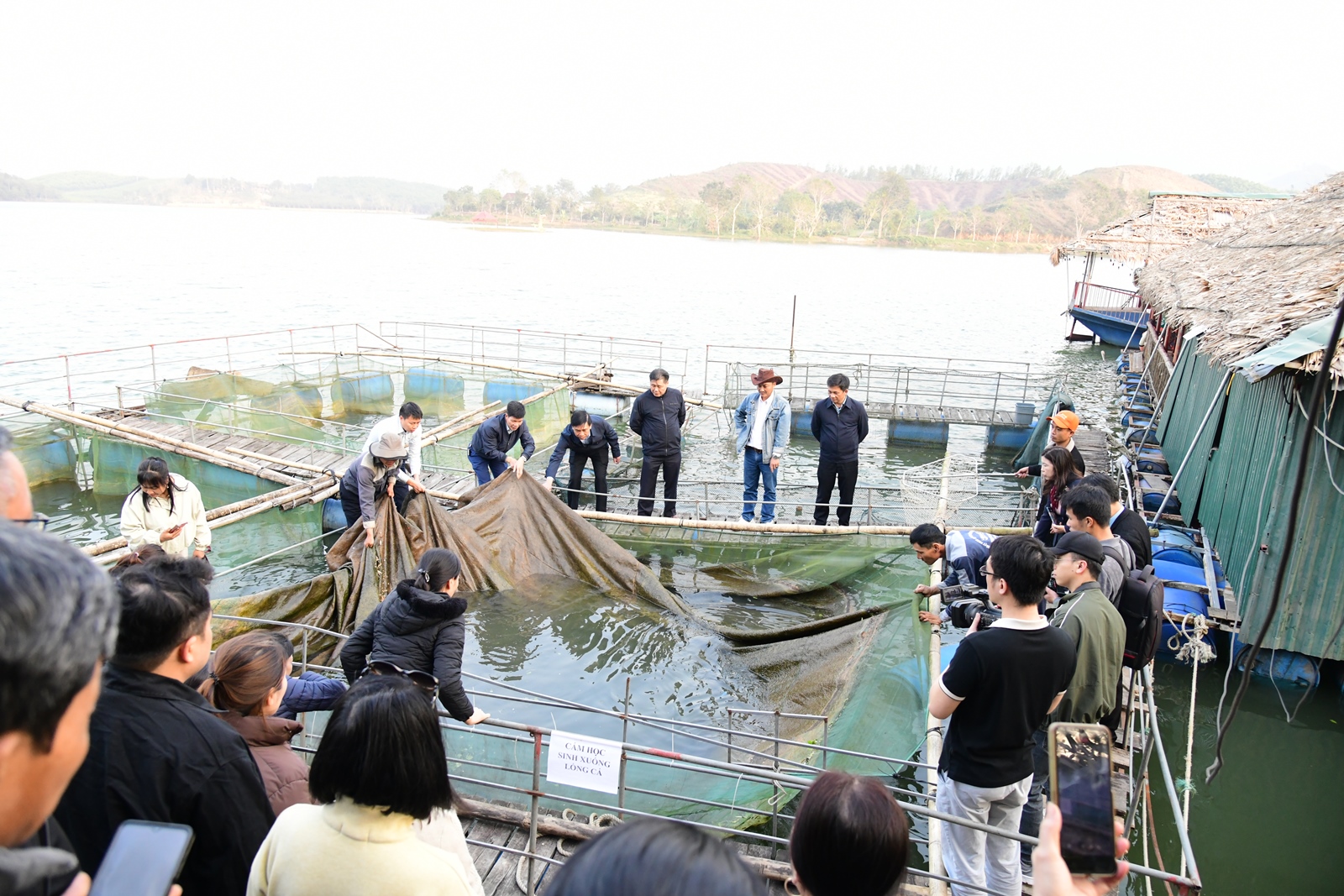 Trung tâm Khuyến nông quốc gia tham quan, đánh giá các mô hình ngô sinh khối ĐH17-5 và cá trê Hà Xá