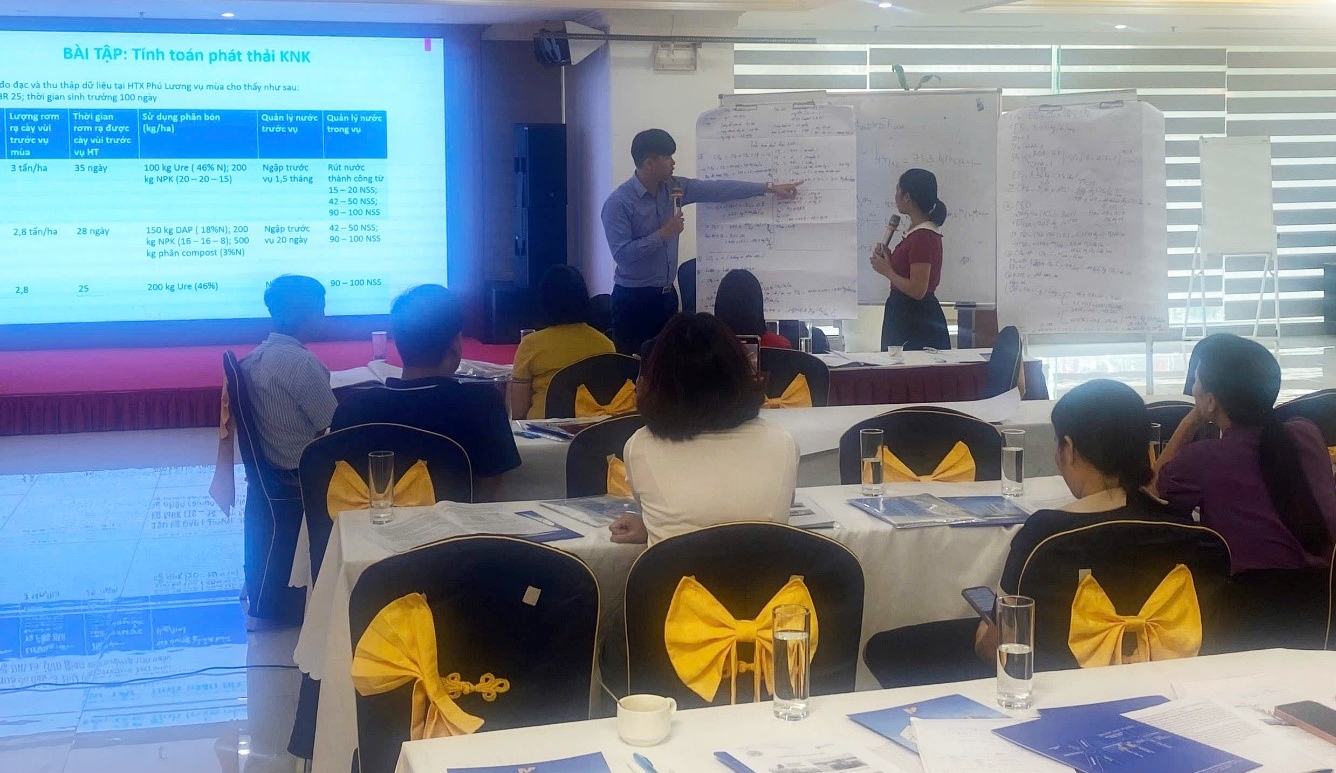 Hải Phòng Xây dựng đội ngũ giảng viên nguồn thúc đẩy canh tác lúa bền vững, giảm phát thải khí nhà kính