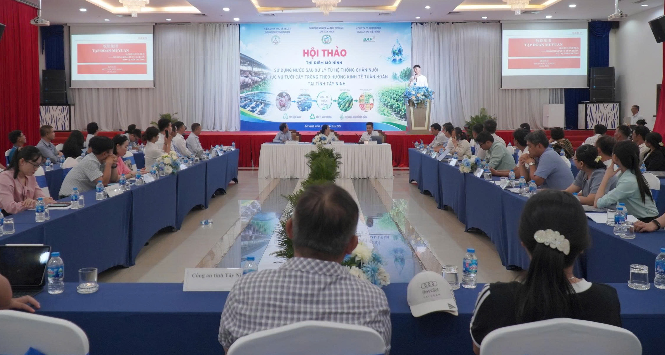 Tây Ninh Hội thảo Thí điểm mô hình sử dụng nước thải chăn nuôi sau xử lý tưới cho cây trồng