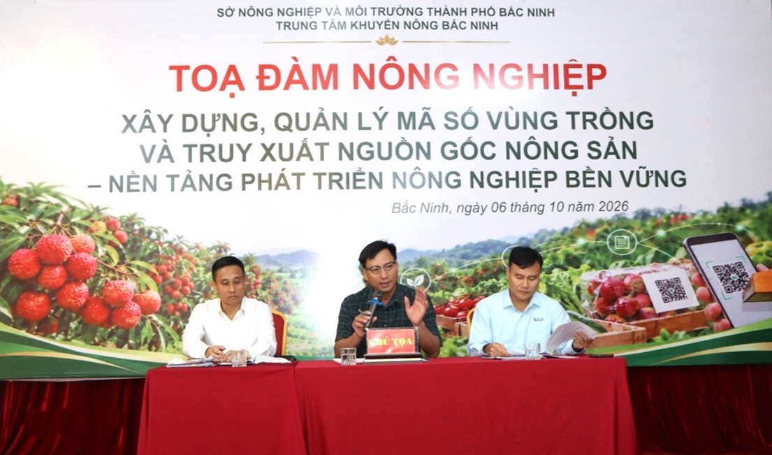 Bắc Ninh Tọa đàm nông nghiệp chủ đề “Xây dựng, quản lý mã số vùng trồng và truy xuất nguồn gốc nông sản”