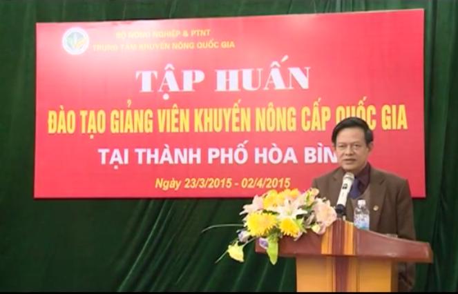 Lớp đào tạo giảng viên khuyến nông cấp quốc gia