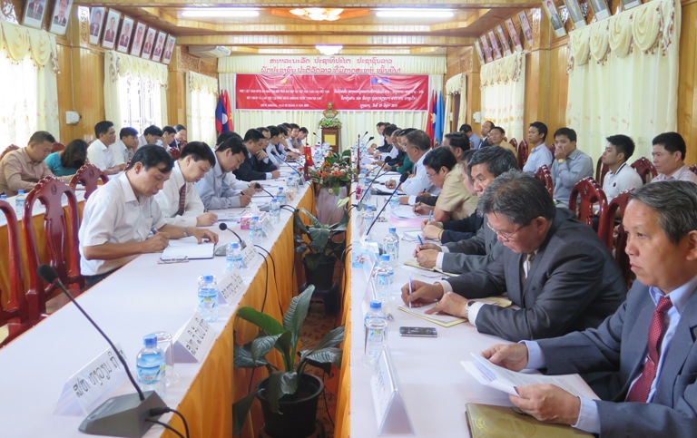 Kiểm tra, nghiệm thu giai đoạn Dự án “Xây dựng Trung tâm dịch vụ kỹ thuật nông nghiệp tỉnh Xiêng Khoảng, CHDCND Lào”