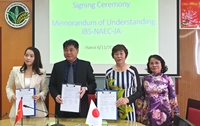 Lễ ký biên bản ghi nhớ hợp tác về “Đào tạo cán bộ nông nghiệp Việt Nam tại Nhật Bản”