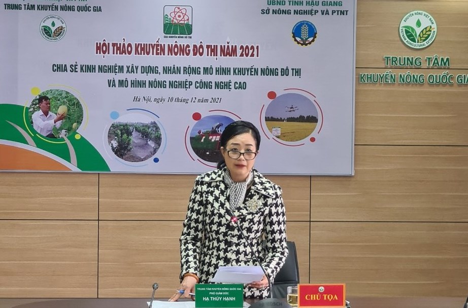 Xây dựng, nhân rộng mô hình khuyến nông đô thị và mô hình nông nghiệp công nghệ cao